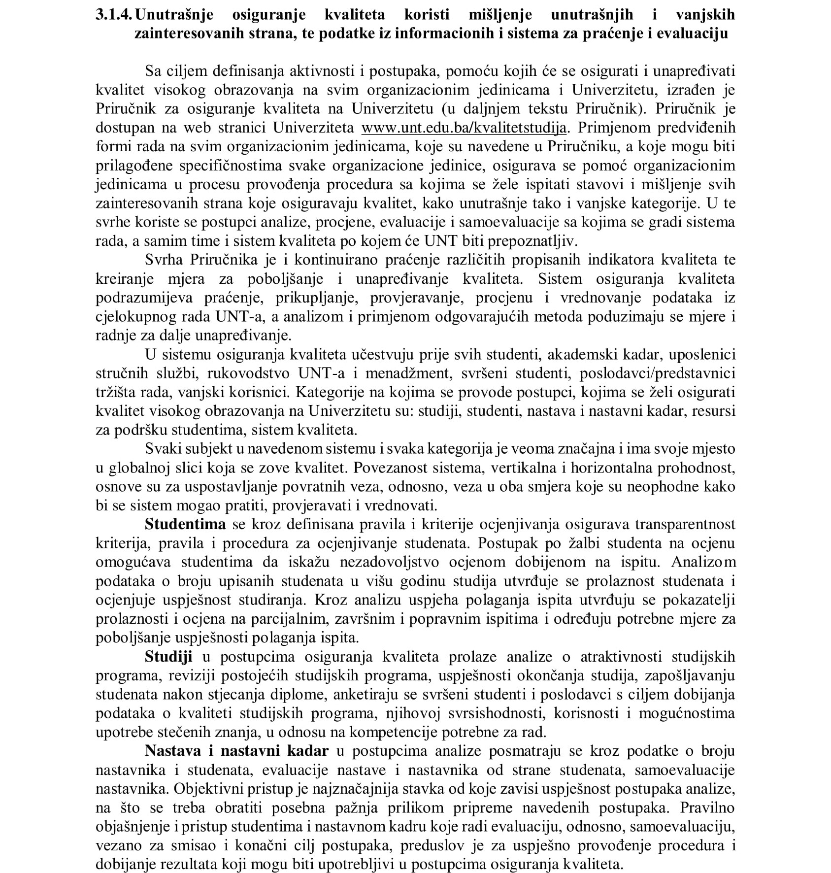 Politika osiguranja kvaliteta